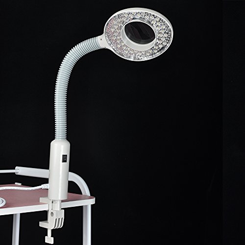 Magnifying Lamp Hug Flight® 2 in 1 Stand Desktop LED Flexible Light 5 x magnification Salon Tattoo Nail Skin Lens Light Beauty Salon Spa 360 Degree Band