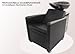 Hairdressing Backwash Chair MST-312 Black Shampoo Station Backwash Unit Washpoint Barber Wash Chair Ceramic Sink Black