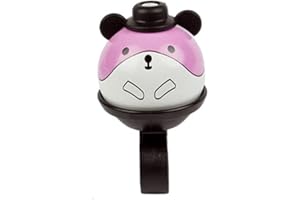Timbre de Bicicleta para Niñas, MoreChioce Campana de Bicicleta Ajustable Campana de Bicicleta de Dibujos Animados Campana de Bicicleta Anillo Bocina de Tono de Alerta para Niño y Niña,Rosa