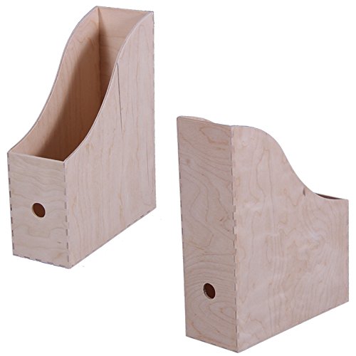 Preisvergleich Produktbild Holz Stehordner Ordner Stehsammler Zeitschriftensammler Büro Zeitschriftenbox