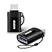 Price comparison product image USB C Adapter, Type C Adapter[2Pack]ESR USB 3.0 OTG Aluminum Alloy Converter with KeychainUSB A (female) to USB C (male) for MacBook Pro MacBook Air Note 9/8/ S9/9+/8+/8 Pixel &More,Black
