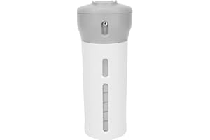 ‎FILFEEL 4 in 1 Reisespender, Reiseflaschen Reisebehälter, Nachfüllbarer Reisebehälter mit Aufkleber für Parfüm, Shampoo und Spülung – Drehen, um Lotionen zu Wechseln, Auslaufsicher (Grau)