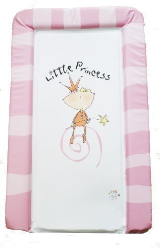 Girls Deluxe PVC Change/Changing Mat - PINK PRINCESS WITH WAND/BORN TO SHOP