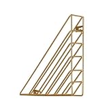 ☆ Revistero de metal: muy adecuado para almacenar periódicos, revistas, libros, revistas, etc. - Elegante negro, dorado