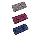 Produktbild Tianzhiyi Heimtrainingsgeräte 3 Stücke Sport Stirnband Damen Mädchen Sport Yoga Joggen Kopfband Stirnband Haar Wrap Baumwolle Wicking Stirnband Elastische Haarband (Color : Color 02)