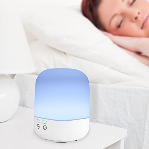 amzdeal Aroma Diffuser Ultraschall Luftbefeuchter 7 Farbwechsler Duftzerstäuber 300ml - 6