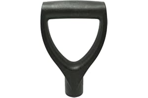 CNAFGBGG Spade Handle Garden Fork Shovel Handle D Shaped Plastic Grip for Digging Raking Tools Black.