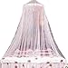 niceEshop(TM) White Elegant Lace Bed Canopy Mosquito Net