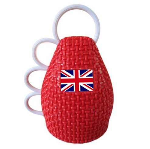 Caxirola Coctelera - Olímpicos 2016 Espantasuegras - Reino Unido / Brasil - Rojo
