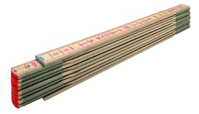 Stabila MP600NS Type 607 N-S Mètre pliant en Bois, Brun, 2 m