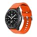 Produktbild bingT Samsung Galaxy Watch 42mm Armband,20mm Silikon Armband Sportarmband Uhrenarmband Ersatz für Samsung Galaxy Watch 42mm /Gear Sport/Gear S2 Classic Watch (Orange)