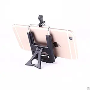 Aeoss  Camera Stand Clip Bracket Holder Tripod Monopod Mount Adapter for Mobile Phone with Stand Model Black & White