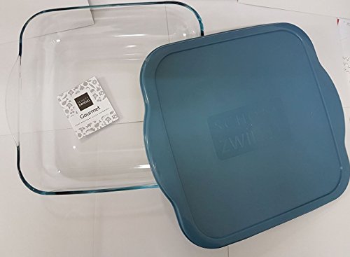 Schott Zwiesel Auflaufform quadratisch mit Griffen und Deckel , Füllmenge 3,3 Liter , auch für die Mikrowelle (Gross Quadratisch 28x28 cm)