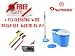 Premsons Spin Mop & Bucket Guaranteed Good Stable Quality Weighing Over 700 Gms Magic 360° Cleaning with 2 Microfibre Refills + FREE GIFT 3 pcs Mini Wire Brush Set with Brass, Nylon & Stainless Steel Bristles Worth Rs 159 RS.599.00
