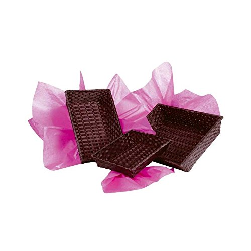 Preisvergleich Produktbild Korb, rechteckig, geflochten, Rot