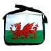 NEW MENS WOMENS KIDS WALES CYMRU WELSH NATIONAL FLAG VELCRO RECORD SATCHEL BAG
