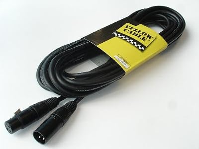 Yellow Cable - Câble de 5 mètres de long XLR mâle à XLR femelle