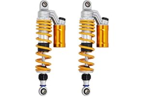 Hegeiisy 360mm/14.2" Amortissement du rebond Universel 7mm Ressort Suspension arrière Amortisseur à air MTB Motorcycle Pour BWS 125 Dirt Bike Gokart Quad ATV Nmax Xmax Aerox