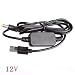 Produktbild ForceSthrength DC-DC-Konverterkabel USB 5V auf 12V DC-Buchse 5.5Mmx2.1Mm Step-Up Power Module