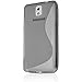 Produktbild Schutzhülle für Samsung Galaxy Note 3, S-Linien-Design, weiches TPU-Silikon, Grau