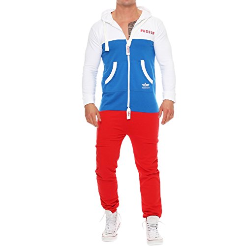 97D3 Finchman Herren Jumpsuit Overall Onesie Fußball Russland S