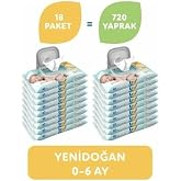 Uni Baby Yenidoğan Islak Mendil 18X 40 Adet, 720 Yaprak, Beyaz