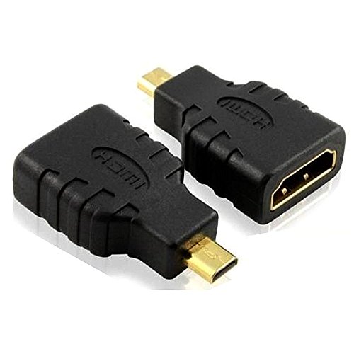 DaoRier HDMI Micro Adapterkabel Micro-HDMI männlich / weiblich Gold Schwarz Gold für HDTV DVs / Foto / Spielkonsolen - 5