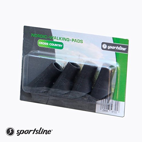 4 Stück / 2 Paar Nordic Walking Pads Stone - Gummipuffer für Asphalt und Stein