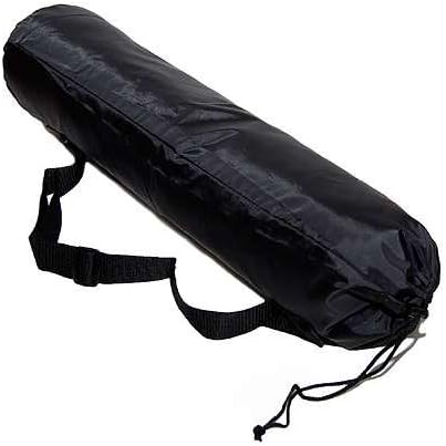 Yoga bag nylon - duffel bag 75 - for pure wool mats up to 75 cm wide - black, 90 x Ø23 cm suitable for pure wool mats, deep pile 100 % nylon, water-repellent, machine washable up to 30º C