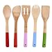 Produktbild LLZIYAN 5 Teile/Satz Holz Kochen Set Nonstick Lange Griff Löffel Spatel Schaufel Küchenutensilien Set