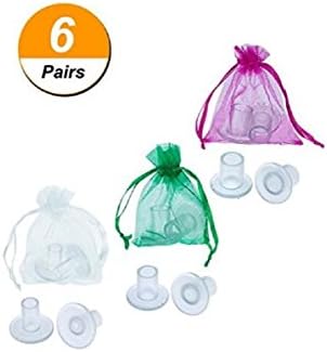 High Heel Protector Heel Caps, Wady 6 Pairs High Heel Repair Caps Covers High Heel Protectors Heel Stoppers Small,Middle, Large (Transparent)