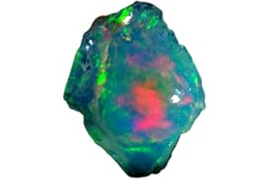 QUALITYGEMS aurora opal rough black opal rough large raw opal raw uncut opal gemstone jewelry emerald ring gemstone rings green stone01.60Cts. Natural Ethiopian Multi Fire Opal Rough 09x10x06mm. Gemstones SM18-31