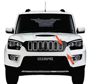 CAR SAAZ Compass Style Front Chrome Grill Compatible with Scorpio Type-4(2018-present)