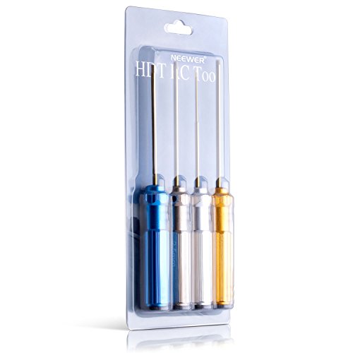NEEWER® Titannitrid TiNi Sechskantschlüssel 4 teiliges Set 1,5 mm / 2 mm / 2,5 mm / 3,0 mm - 2