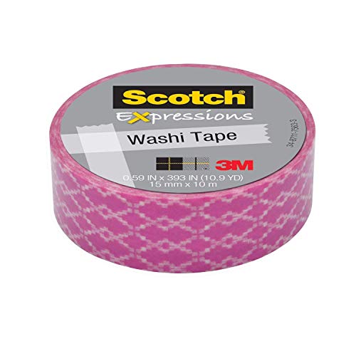 Scotch Expressions Washi Tape: 0.59 in. x 393 in. (Purple Weave)