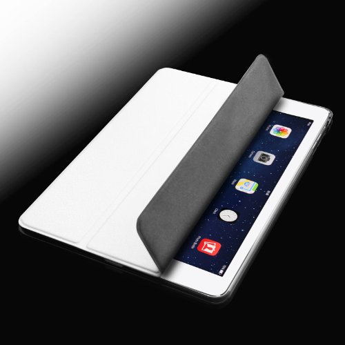 Fintie Apple iPad mini 1 / 2 / 3 Hülle – Smart Shell Case Schutzhülle Tasche Etui- Slim Lightweight Cover Auto Schlaf / Wach, Standfunktion für iPad mini 3 / 2 / 1, Weiß - 6