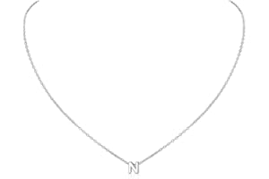 ChicSilver Collana Donna Argento 925 con Iniziale A-Z con Confezione Regalo