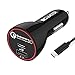 Produktbild BC Master KFZ Ladegerät USB Type C QC 3.0 34.5W Dual Port USB QC3.0+3A Auto Ladegerät Adapter für Google Pixel, Nexus 6P 5X, LG G5 V20, Moto z Kraft 5x, OnePlus 2 3, HTC 10 und mehr