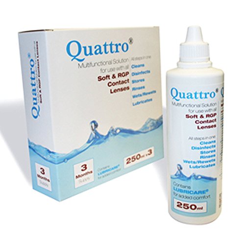 Preisvergleich Produktbild Quattro Multifunctional Contact lens solution 3 Month Pack