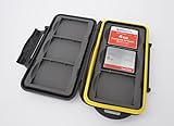 ✅ Material: plástico de policarbonato, caucho / Dimensiones (HxWxD): aproximadamente 11.5 x 8 x 1.5 cm / lazo de transporte: aproximadamente 1.4 cm (ancho interior) / peso: aproximadamente 125 g / Formatos de tarjeta compatibles: Compact Flash (CF I + II), SD, SDHC, SDXC / color: negro, amarillo