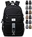 Produktbild Onyorhan Schulrucksack Canvas Rucksack Reiserucksack Schulranzen Casual Daypack Uni Schultaschen für Herren Jungen passt 15 Zoll Laptop (8090schwarz)