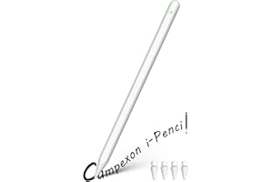CAMPEXON Apple Pencil 2. Generation mit Magnetischem Kabellosem Laden, ipad Stift Neigungserkennung, Palm Rejection, Bluetooth. ipad Pencil für iPad Pro 11" 1-4, iPad Pro 12,9" 3-6, iPad Air 4/5, iPad Mini 6