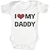 TRS - I Love My Daddy Baby Bodysuit / Babygrow 3-6M White