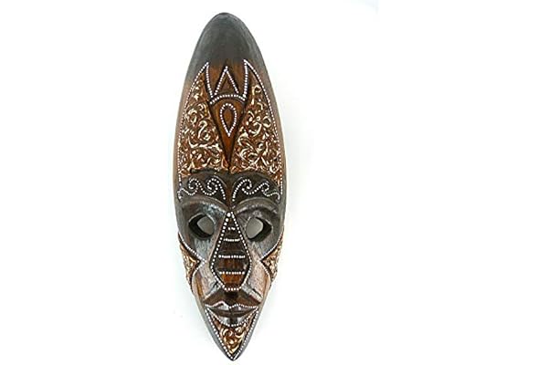 Coco Papaya Afrikansk snidad trämask 30 cm