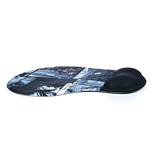 BADALink Gel Retro-Motiv Mousepad Handgelenkschutz Schöne Persönlichkeit Farbe Silikon-Pads Mousepads Gaming Mauspad or Fast and Accurate Control mit Welcome To New York Design - 3
