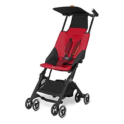 gb gold poussette-canne pockit dragonfire red - red, modèle 2016