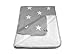 Produktbild Kinderdecke Strickdecke Sterne mit Teddyfutter 135 x 100 cm, Grau/Weiss