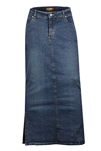 Long Pencil Skirts For Women Stretch Denim Maxi Ankle Length