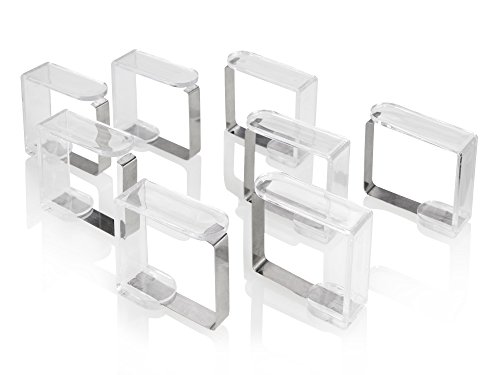 Bluespoon Tischdeckenklammer Set 8 teilig aus Kunststoff und Metall | Die Tischdeckenklammern halten Ihre Tischdecken und Tischtücher da wo sie hingehören