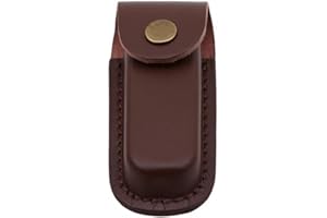 MIOYOOW Étui à Couteau Cuir, Gaine de Couteau Pliant Pochette Couteaux de Poche pour L'extérieur la Chasse Le Camping et L'edc